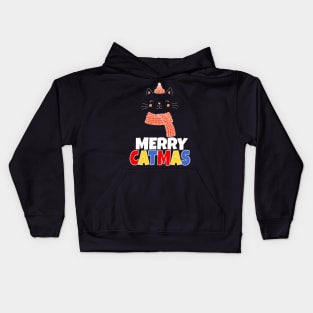 Merry Catmas Kids Hoodie